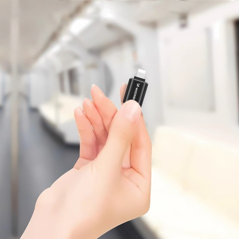 Adapter przejściówka iPhone Lightning - USB-A OTG - czarny WOZINSKY
