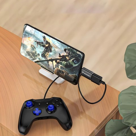 Adapter przejściówka iPhone Lightning - USB-A OTG - czarny WOZINSKY