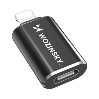 Adapter przejściówka iPhone Lightning - USB-C - czarny WOZINSKY