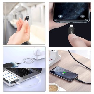 Adapter przejściówka iPhone Lightning - USB-C - czarny WOZINSKY