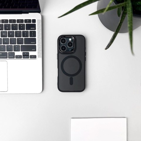 Etui pokrowiec ochronny na iPhone 17 Pro Fashion Case MagSafe - czarne HURTEL