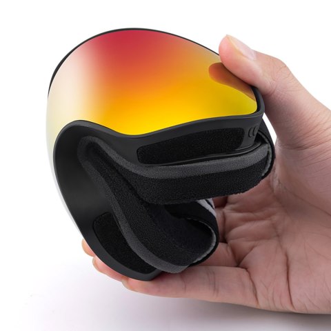 Gogle narciarskie dziecięce nieparujące UV400 M/L - czarne Qunature