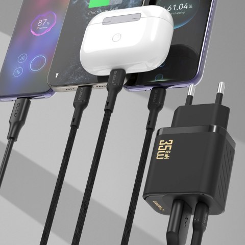 Ładowarka sieciowa A27 MaxC USB-C USB-A GaN 35W - czarna DUDAO
