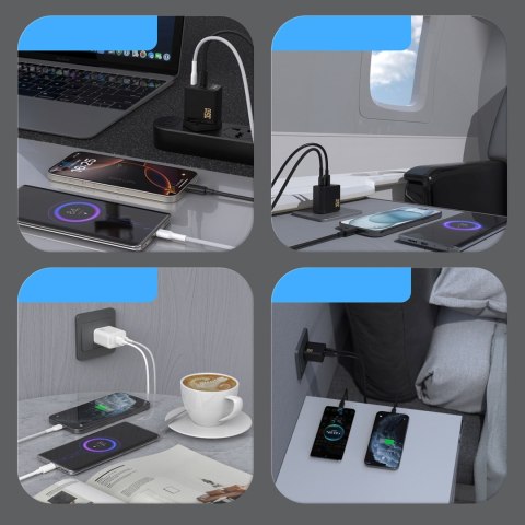 Ładowarka sieciowa A27 MaxC USB-C USB-A GaN 35W - czarna DUDAO