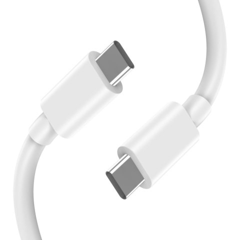 Ładowarka sieciowa NC45W-GAN 2x USB-C 45W z kablem USB-C - biała Tech-Protect