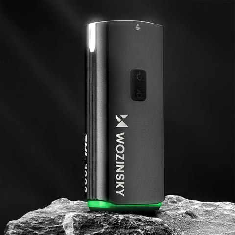 Lampka rowerowa przednia z kablem USB-C 3000 lm - czarna WOZINSKY