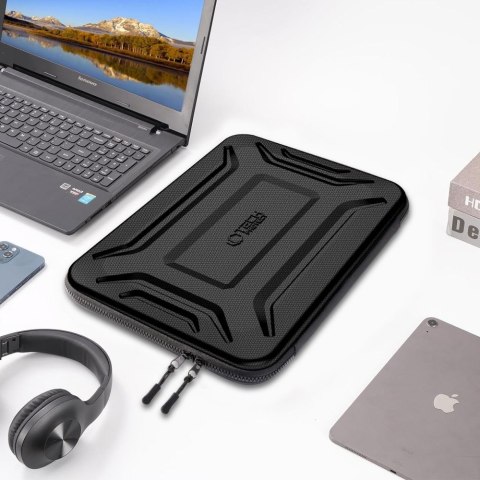 Pokrowiec etui usztywniane wodoodporne na laptopa 15-16'' - czarny Tech-Protect