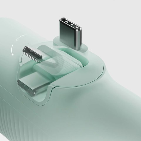 Powerbank EcoPower 5000 mAh 10W z wbudowanym portem USB-C - zielony SBS