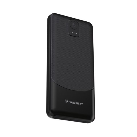 Powerbank Wpower WPBBK-2 10000mAh USB-A USB-C - czarny WOZINSKY