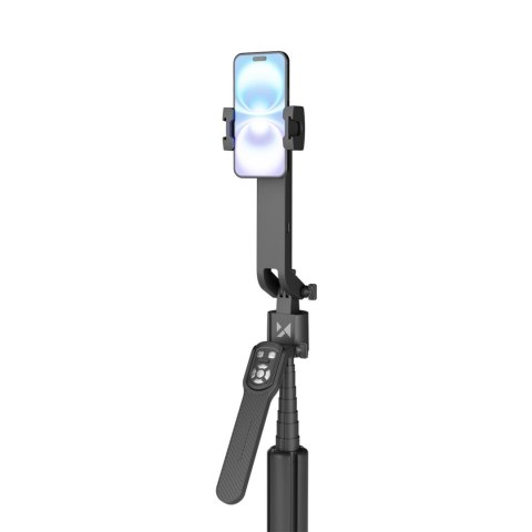 Selfie stick kijek statyw do zdjęć ze śledzeniem twarzy 360 AI sterowaniem gestami - czarny WOZINSKY