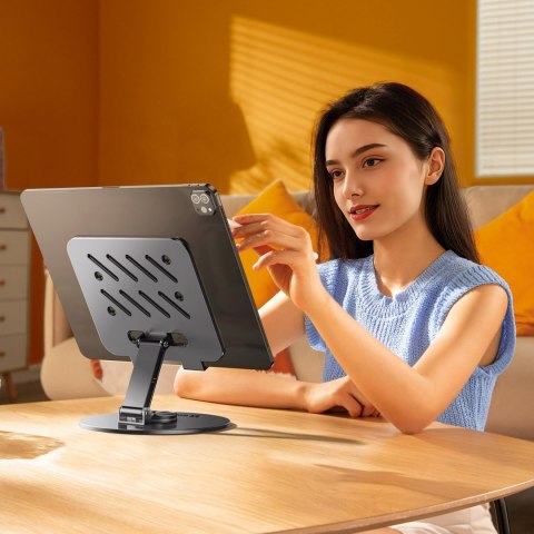 Stojak podstawka biurkowa na tablet składana 360 - szary WOZINSKY