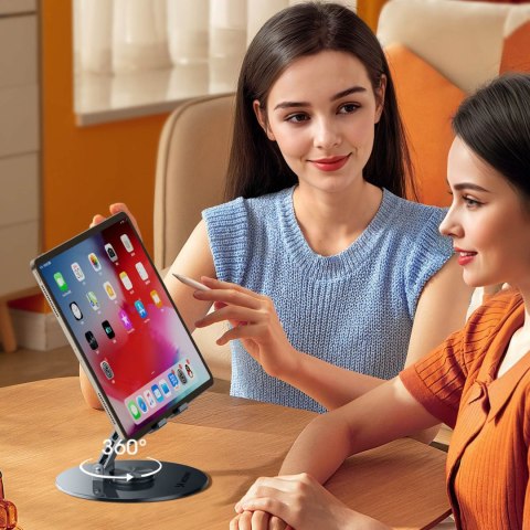 Stojak podstawka biurkowa na tablet składana 360 - szary WOZINSKY