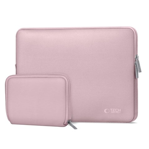 Torba pokrowiec Neoslim na laptopa 15-16'' + etui na akcesoria - różowy Tech-Protect
