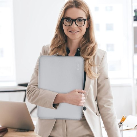 Torba pokrowiec Neoslim na laptopa tablet 13-14'' + etui na akcesoria - szary Tech-Protect