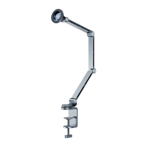 Uchwyt magnetyczny biurkowy 360 składany na telefon tablet - szary WOZINSKY