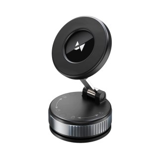 Uchwyt samochodowy magnetyczny na deskę rozdzielczą szybę - czarny WOZINSKY