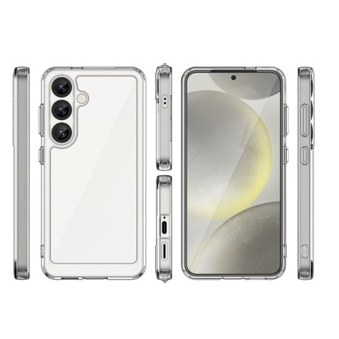 Etui pokrowiec na Samsung Galaxy S25 Edge z elastyczną ramką Outer Space Case - przezroczyste HURTEL