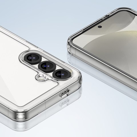 Etui pokrowiec na Samsung Galaxy S25 Edge z elastyczną ramką Outer Space Case - przezroczyste HURTEL