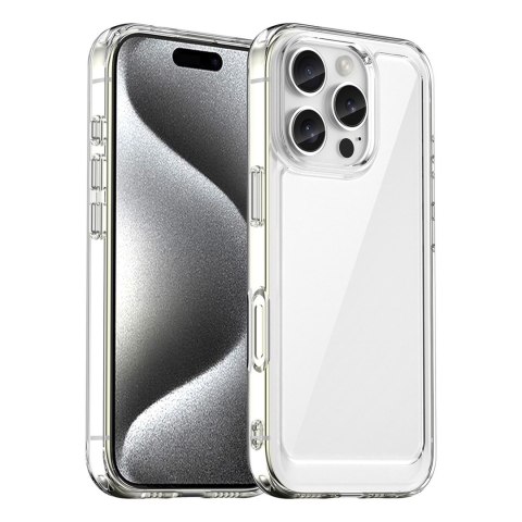 Etui pokrowiec z elastyczną ramką na iPhone 16e Outer Space Case - przezroczysty HURTEL