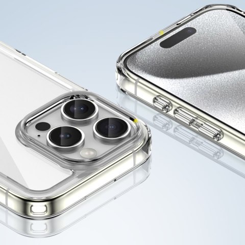 Etui pokrowiec z elastyczną ramką na iPhone 16e Outer Space Case - przezroczysty HURTEL