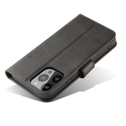 Etui pokrowiec z klapką na iPhone 16e Magnet Case - czarny HURTEL