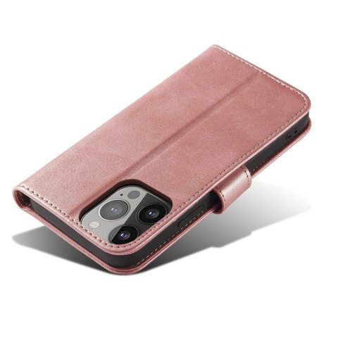 Etui pokrowiec z klapką na iPhone 16e Magnet Case - różowy HURTEL