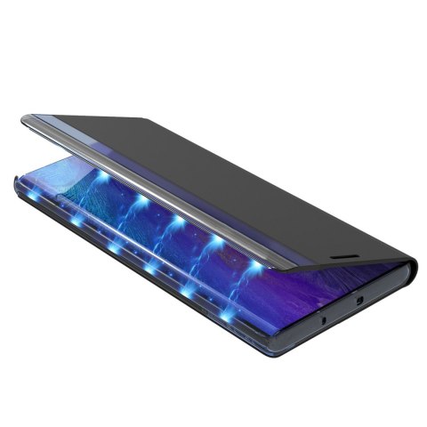 Etui pokrowiec z klapką podstawką na iPhone 16e New Sleep Case - niebieski HURTEL