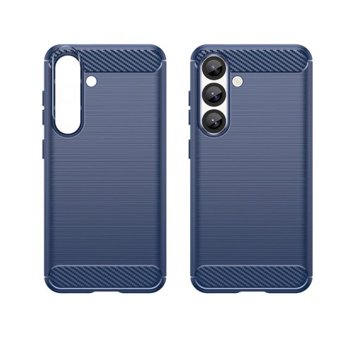 Etui silikonowe na Samsung Galaxy S25 Edge Carbon Case - niebieskie HURTEL
