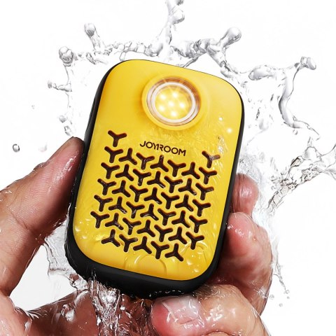 Głośnik przenośny z latarką magnesem klipsem Bluetooth IP67 - żółty JOYROOM