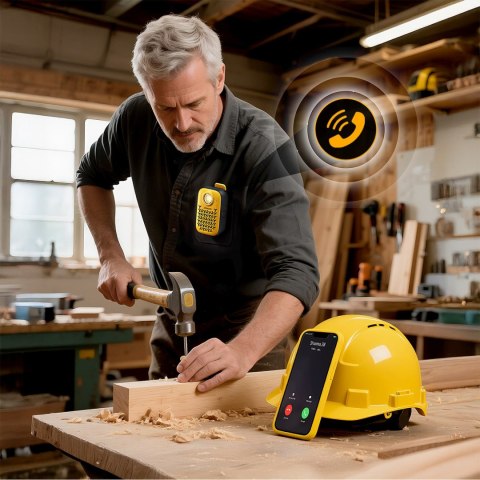 Głośnik przenośny z latarką magnesem klipsem Bluetooth IP67 - żółty JOYROOM