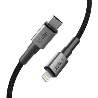Kabel przewód USB-C - iPhone Lightning Ultraboost DNA PD 27W 3A 25 cm - szary Tech-Protect