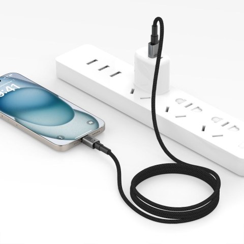 Kabel przewód UltraBoost DNA USB-A - USB-C 15W 3A 100 cm - szary Tech-Protect