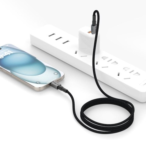 Kabel przewód UltraBoost DNA USB-C PD 60W 3A 25 cm - szary Tech-Protect