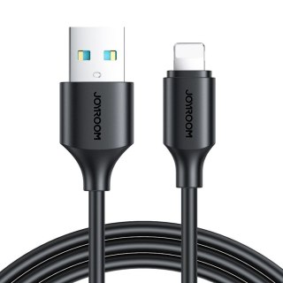 Kabel przewód do ładowania transmisji danych USB-A - iPhone Lightning 1m - czarny JOYROOM