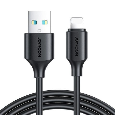 Kabel przewód do ładowania transmisji danych USB-A - iPhone Lightning 1m - czarny JOYROOM
