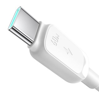 Kabel przewód do ładowania transmisji danych USB-C 60W 1.2m - biały JOYROOM