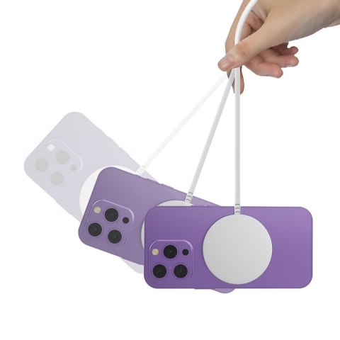 Ładowarka bezprzewodowa magnetyczna do smartfona QI15W-A44 MagSafe - biała Tech-Protect