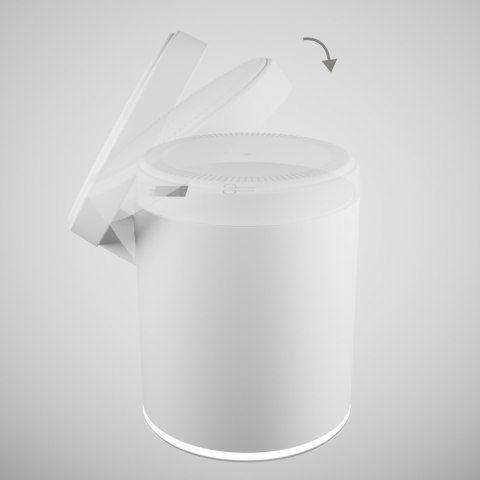 Stacja ładująca 2w1 bezprzewodowa magnetyczna do smartfona słuchawek - biała SBS