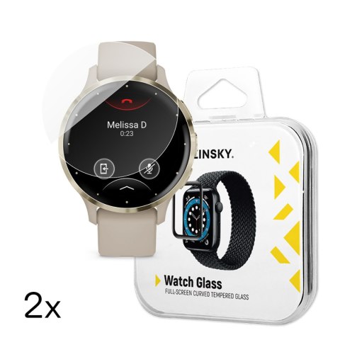 Szkło hartowane do smartwatcha Garmin Venu 3S 41mm Full Glue - 2 szt. WOZINSKY