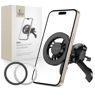 Uchwyt samochodowy N56 do smartfona na kratkę MagSafe - czarny Tech-Protect