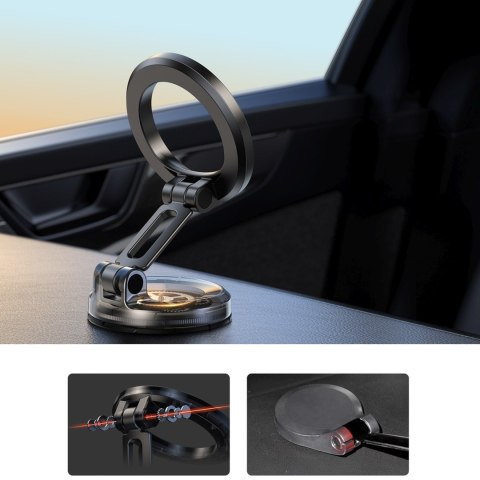 Uchwyt samochodowy magnetyczny do smartfona na deskę rozdzielczą MagSafe - czarny JOYROOM