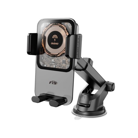 Uchwyt samochodowy zaciskowy z ładowarką indukcyjną 15W - czarny DUDAO