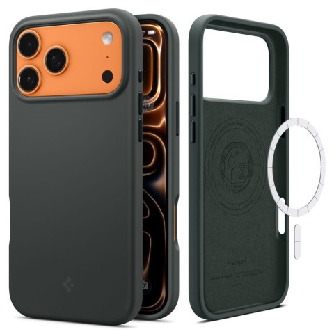 Etui ochronne case na iPhone 17 Pro Max Silicone Fit MagSafe - zielone SPIGEN