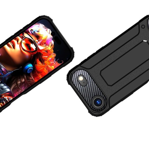 Etui pancerne na iPhone 17 Air Hybrid Armor - czarne HURTEL