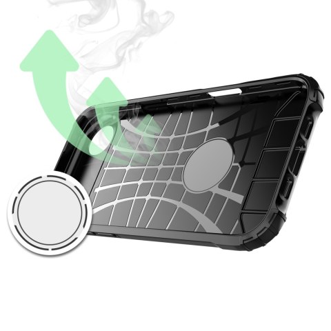 Etui pancerne na iPhone 17 Air Hybrid Armor - czarne HURTEL