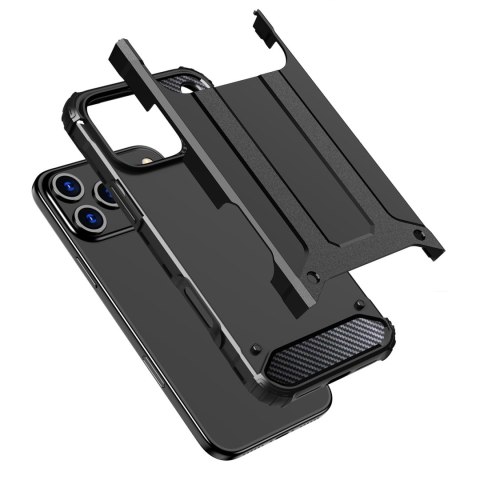 Etui pancerne na iPhone 17 Pro Hybrid Armor - czarne HURTEL