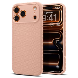 Etui pokrowiec case na iPhone 17 Pro Max Liquid Air - tytanowo-różowe SPIGEN
