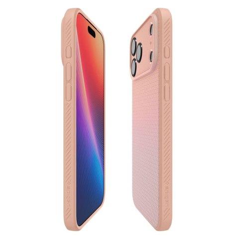 Etui pokrowiec case na iPhone 17 Pro Max Liquid Air - tytanowo-różowe SPIGEN