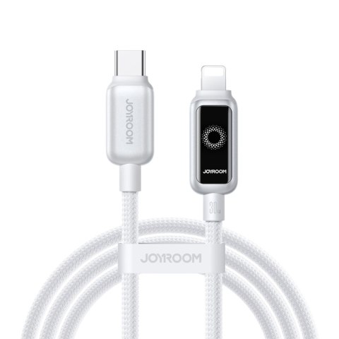 Kabel przewód USB-C - iPhone Lightning 30W 1.2m - biały JOYROOM