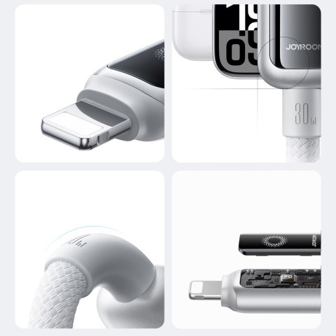 Kabel przewód USB-C - iPhone Lightning 30W 1.2m - biały JOYROOM